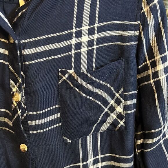 NWT Sim & Sam Flannel Button Down Size Medium - Picture 5 of 12